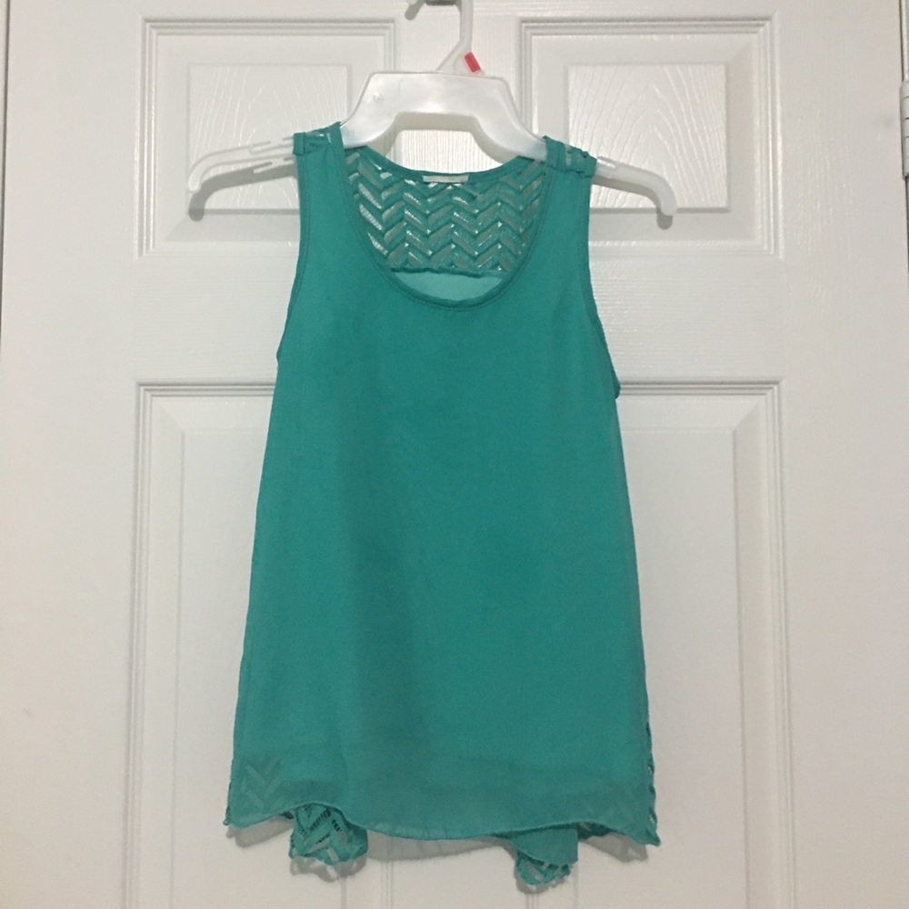 super cute vintage y2k light sea green tank top